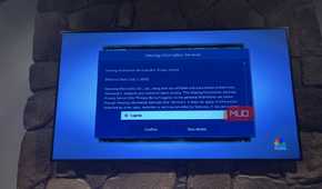 The Viewing Information Services page on a Samsung TV