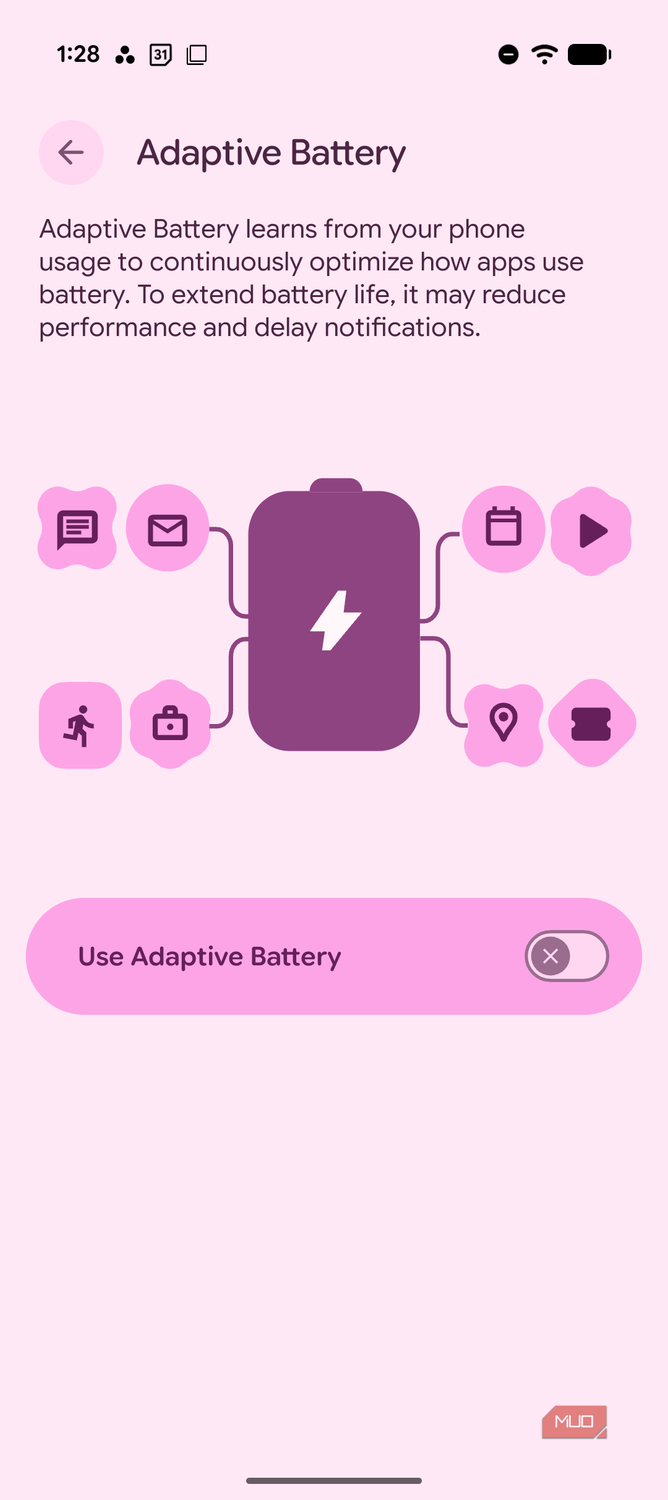 Adaptive battery off