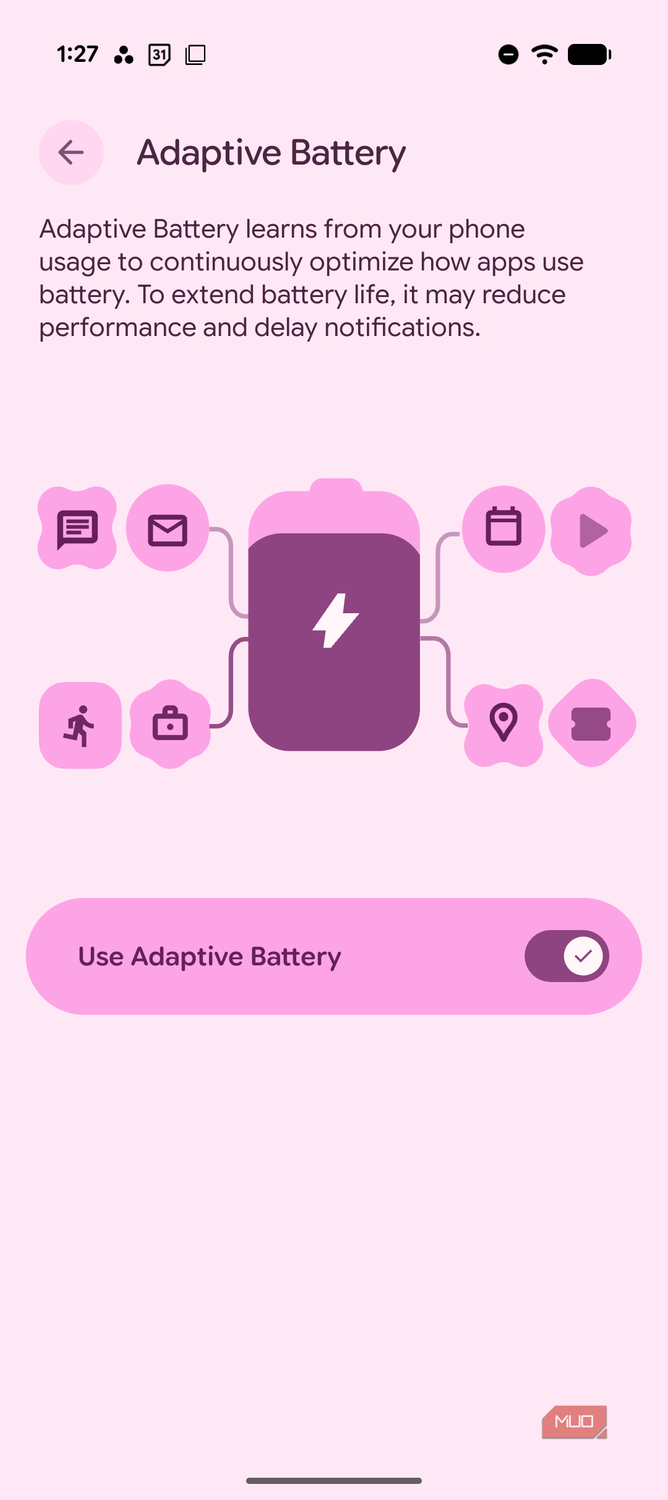 Adaptive battery on