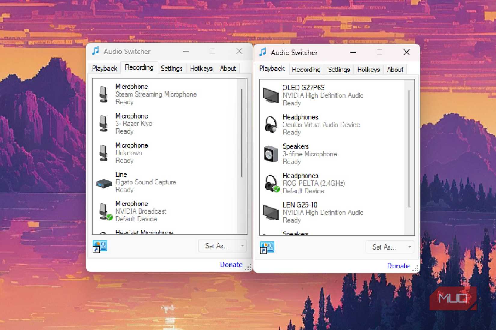 AudioSwitcher Application