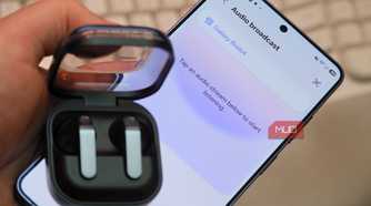 Bluetooth LE Audio headphones and the Audio broadcast settings in One UI 8.5.