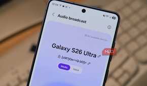 Audio broadcast on a Galaxy S26 Ultra.