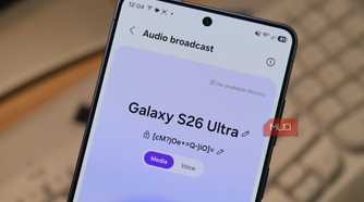 Audio broadcast on a Galaxy S26 Ultra.