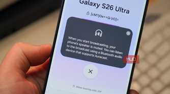 Broadcasting content from your phone to compatible earbuds.