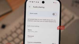 Audio sharing on a Pixel.