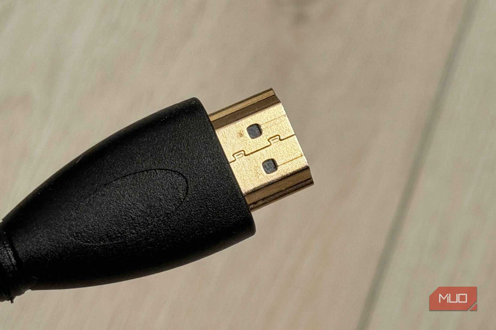 Back side of an HDMI connector