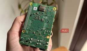 Backside of a Raspberry Pi 4