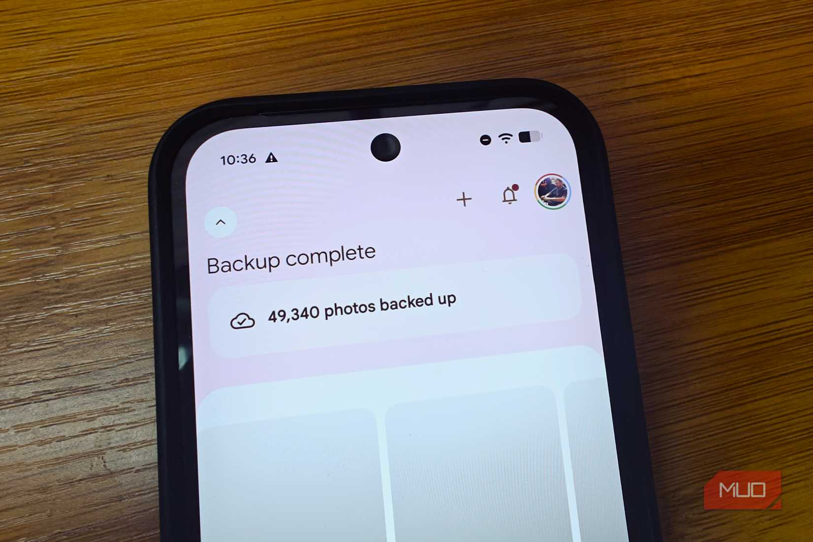 Copia de seguridad del mensaje completo en la aplicación Google Photos