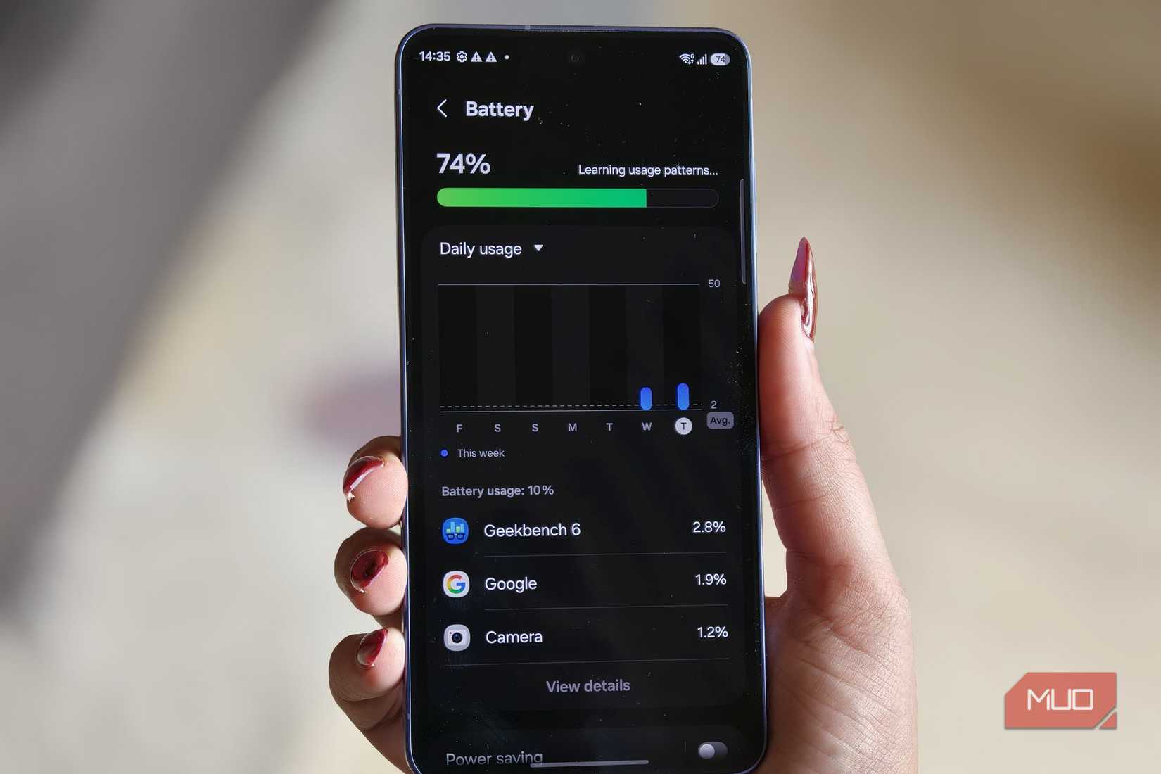 Battery life on Samsung Galaxy S26