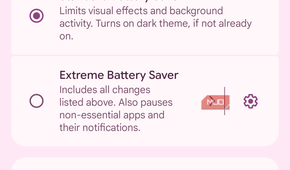 Battery saver screen