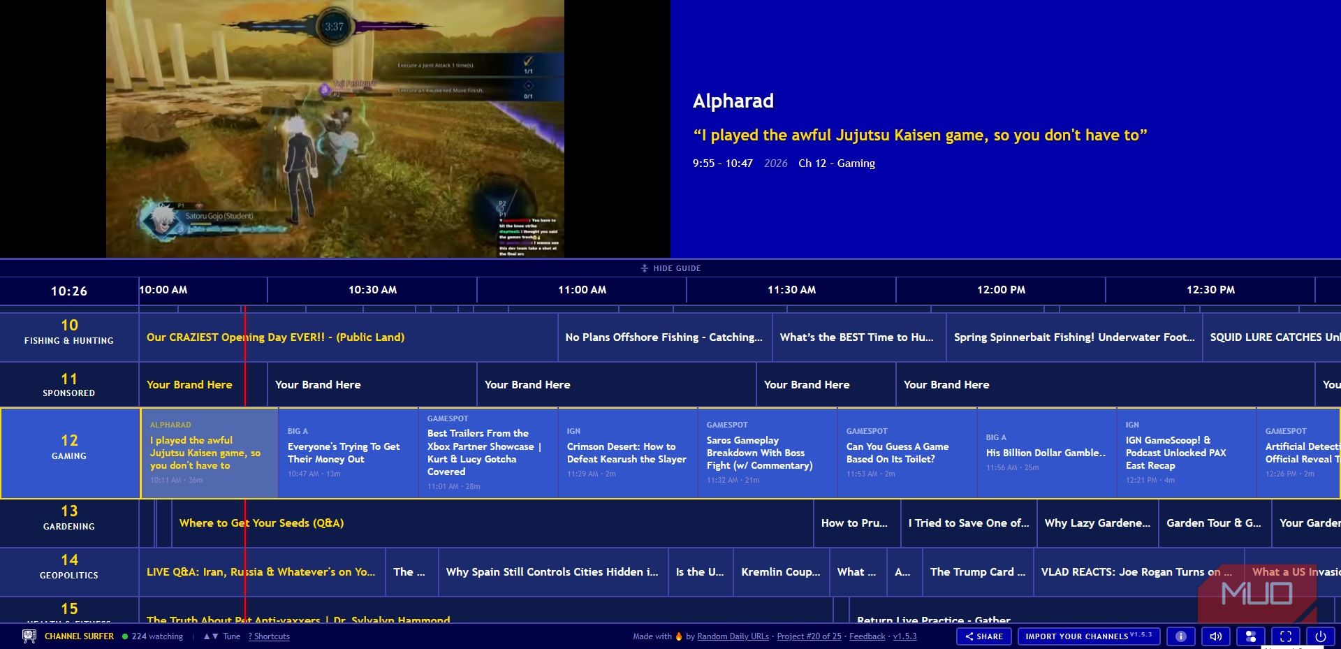 This free web app turns YouTube into a cable TV experience — and it's ...