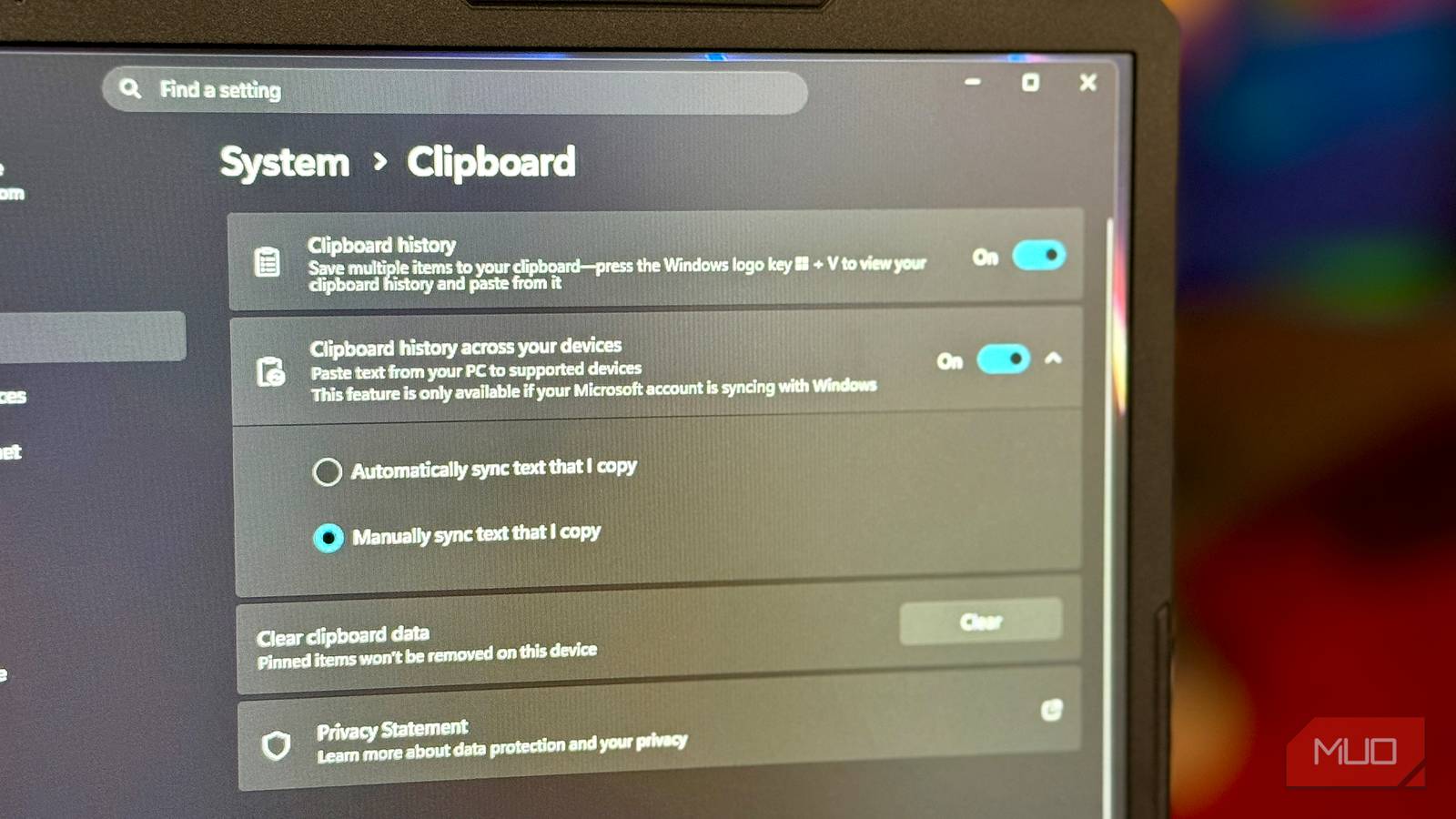 I enabled Windows 11 clipboard history and immediately turned off the ...
