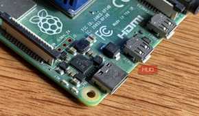 Close up shot of a Raspberry Pi