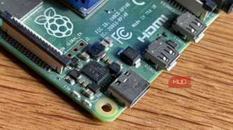 Close up shot of a Raspberry Pi