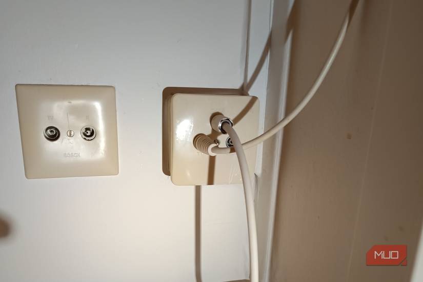 A coax outlet