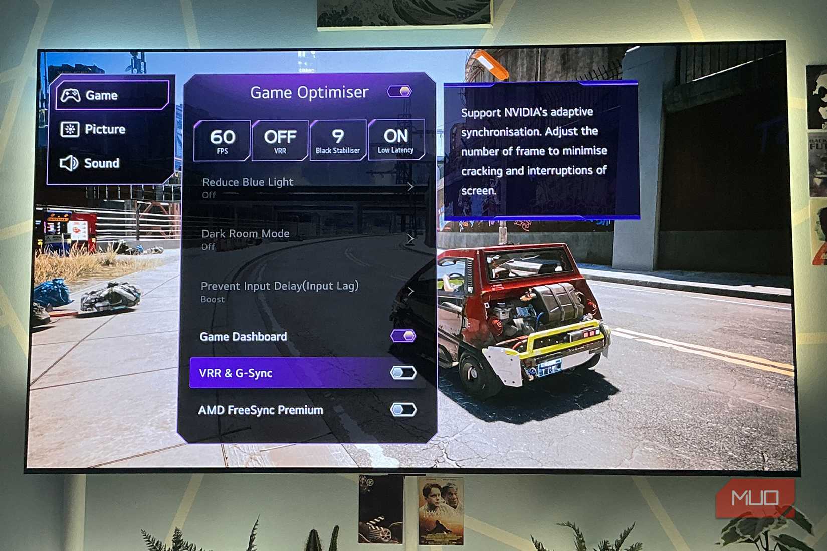 Cyberpunk 2077 with G-Sync off