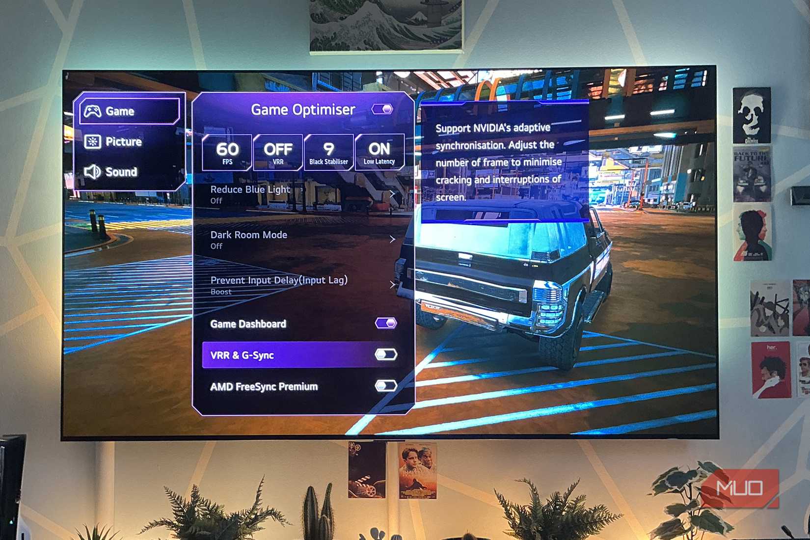 Cyberpunk 2077 with G-Sync off