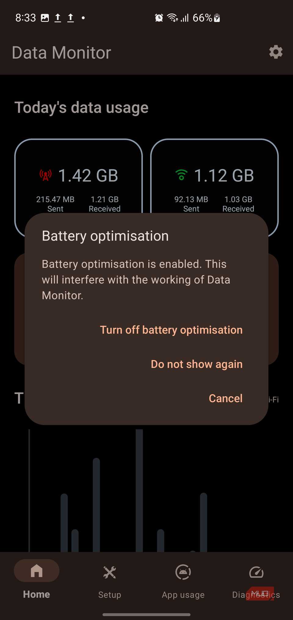 Data Monitor For Android This Android widget shows me exactly how much data I burn daily
