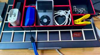 Work in progress desk organizer