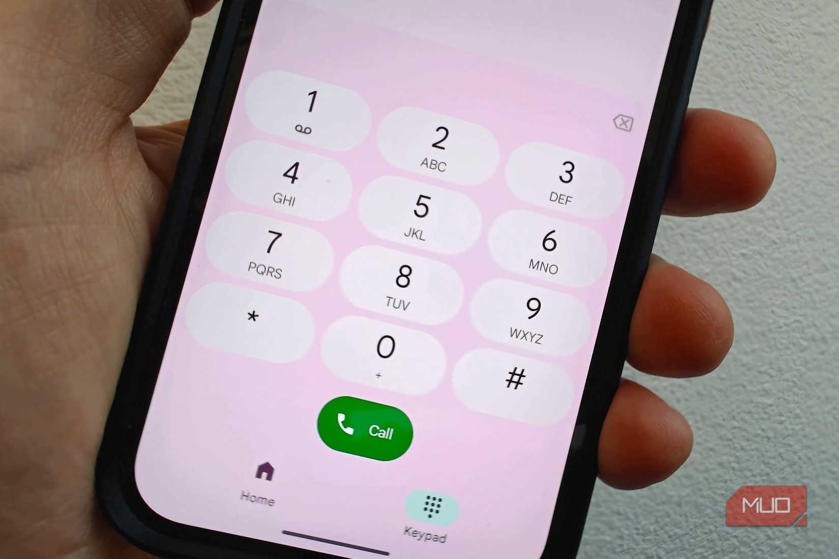 Phone dialer on Pixel 9