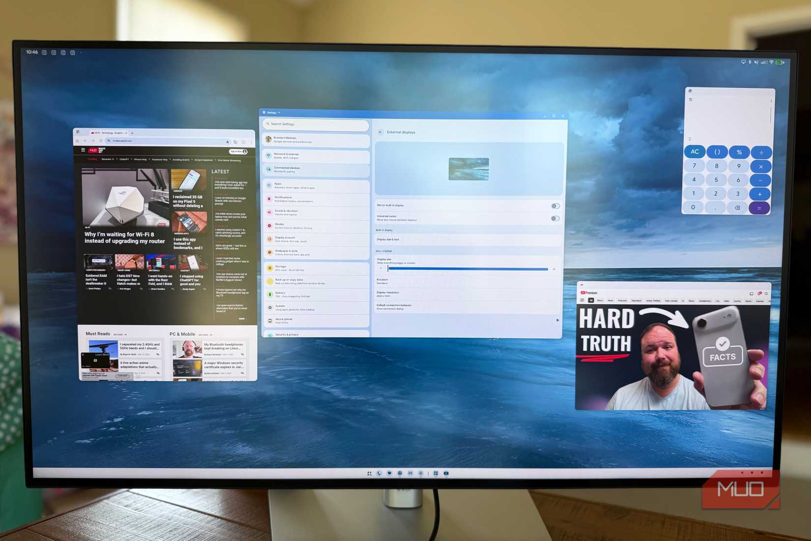 Pixel desktop mode multiple windows