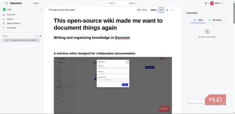 editor de documentos