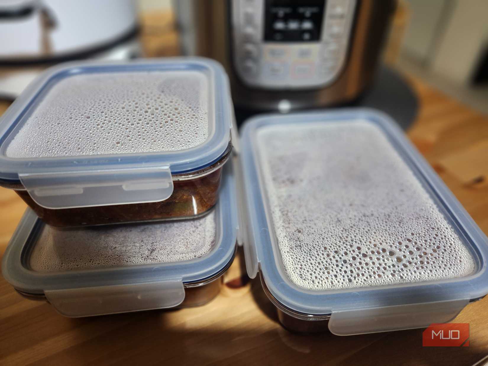 Food storage containers.