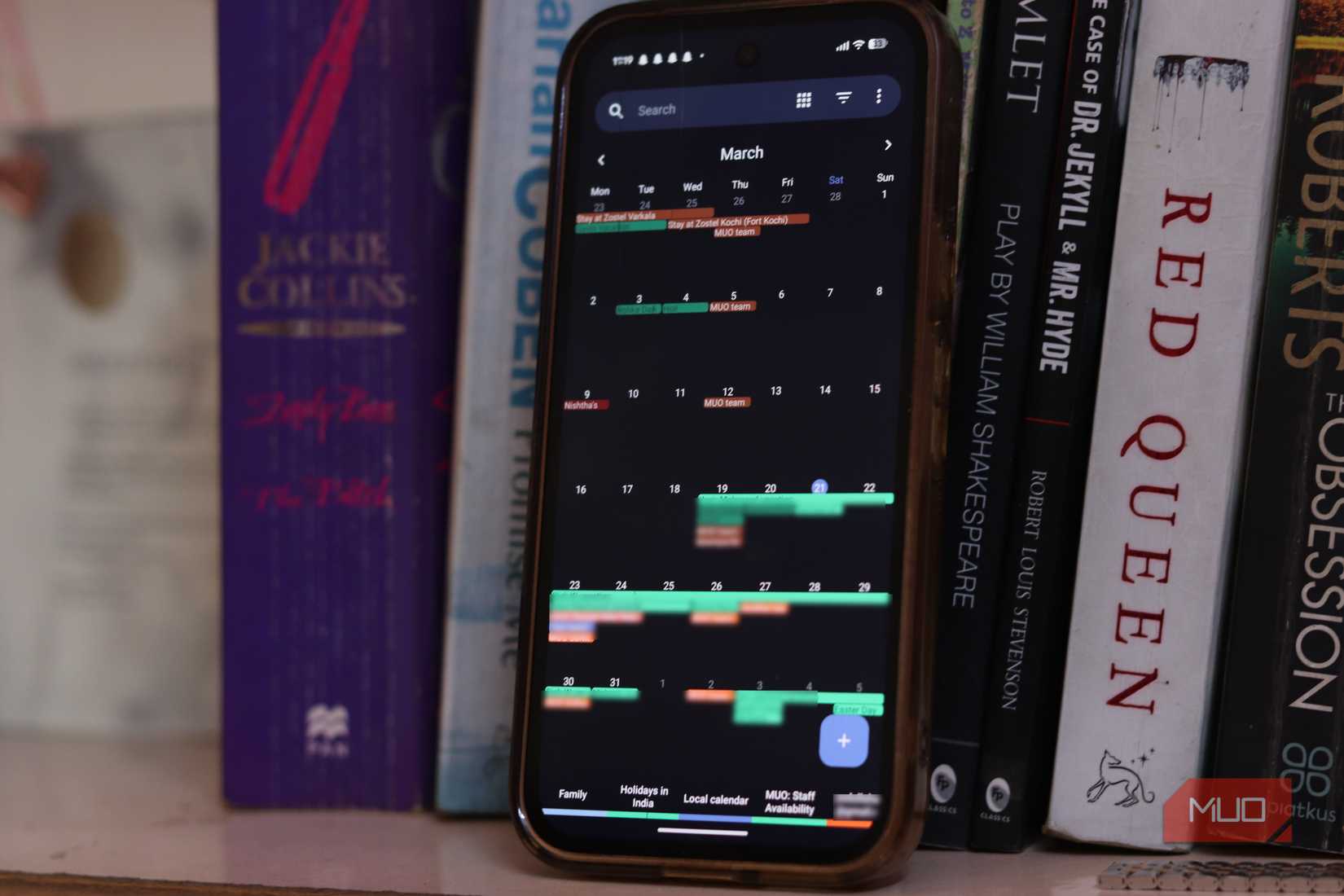 Fossify calender running on Pixel9a.