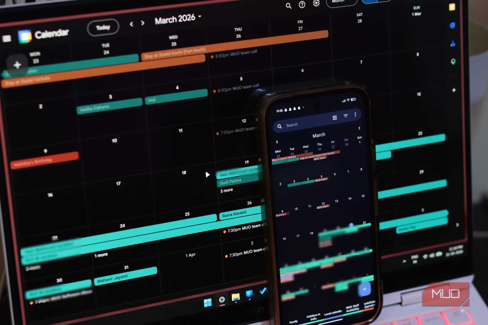 Fossify Calender with Google Calendar.