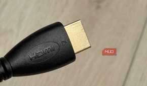 Front side of an HDMI connector
