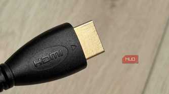 Front side of an HDMI connector
