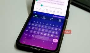 FUTO Keyboard layout on a Samsung Galaxy Z Flip 6-1