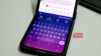FUTO Keyboard layout on a Samsung Galaxy Z Flip 6-1