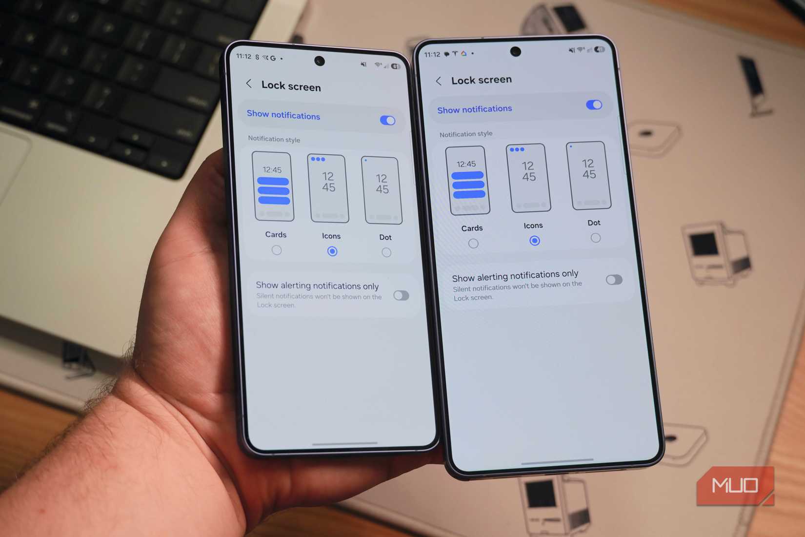 Lock screen notifications on the Galaxy S26 Ultra. 