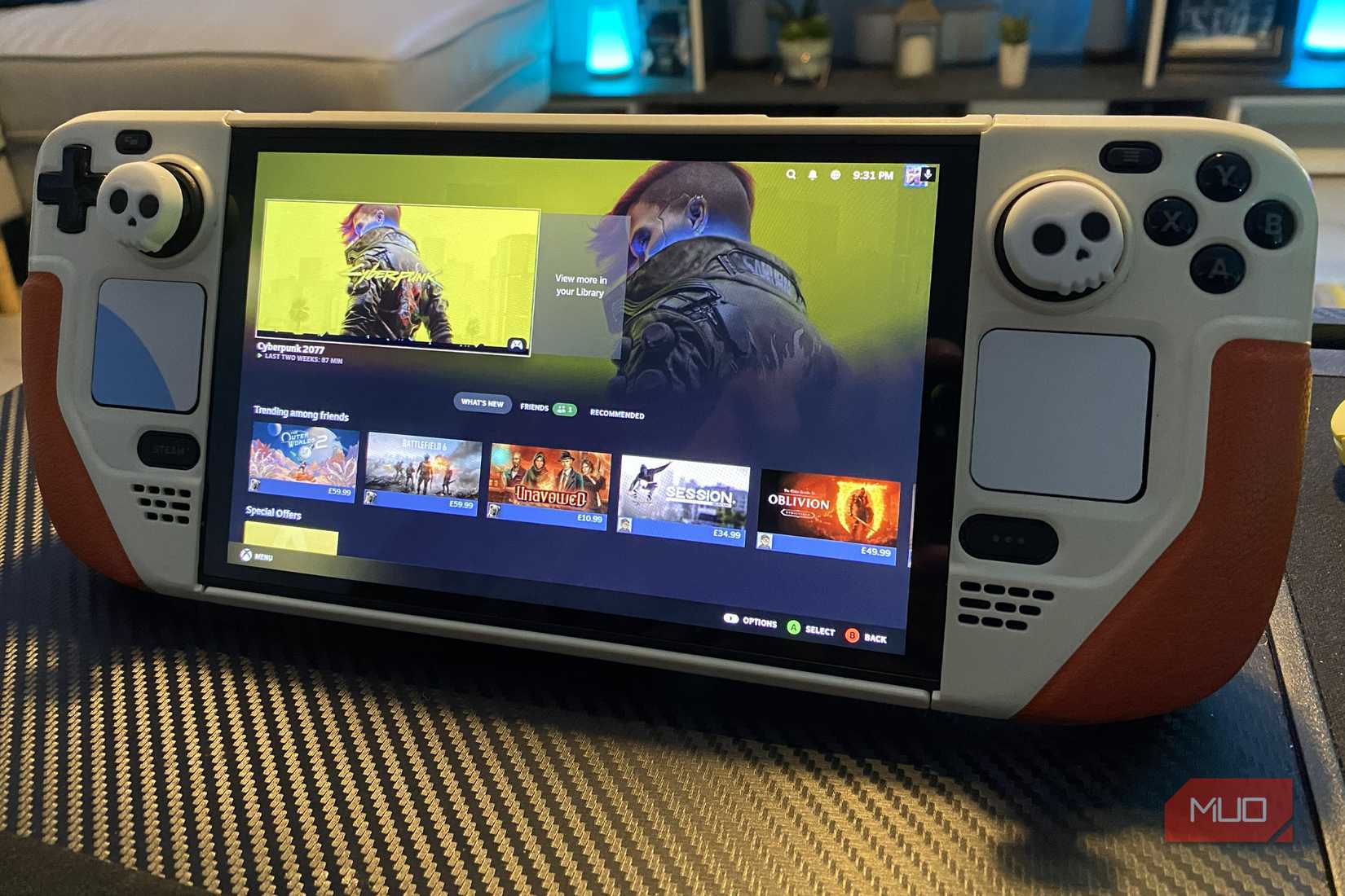 GeForce Now app on Steam Deck OLED