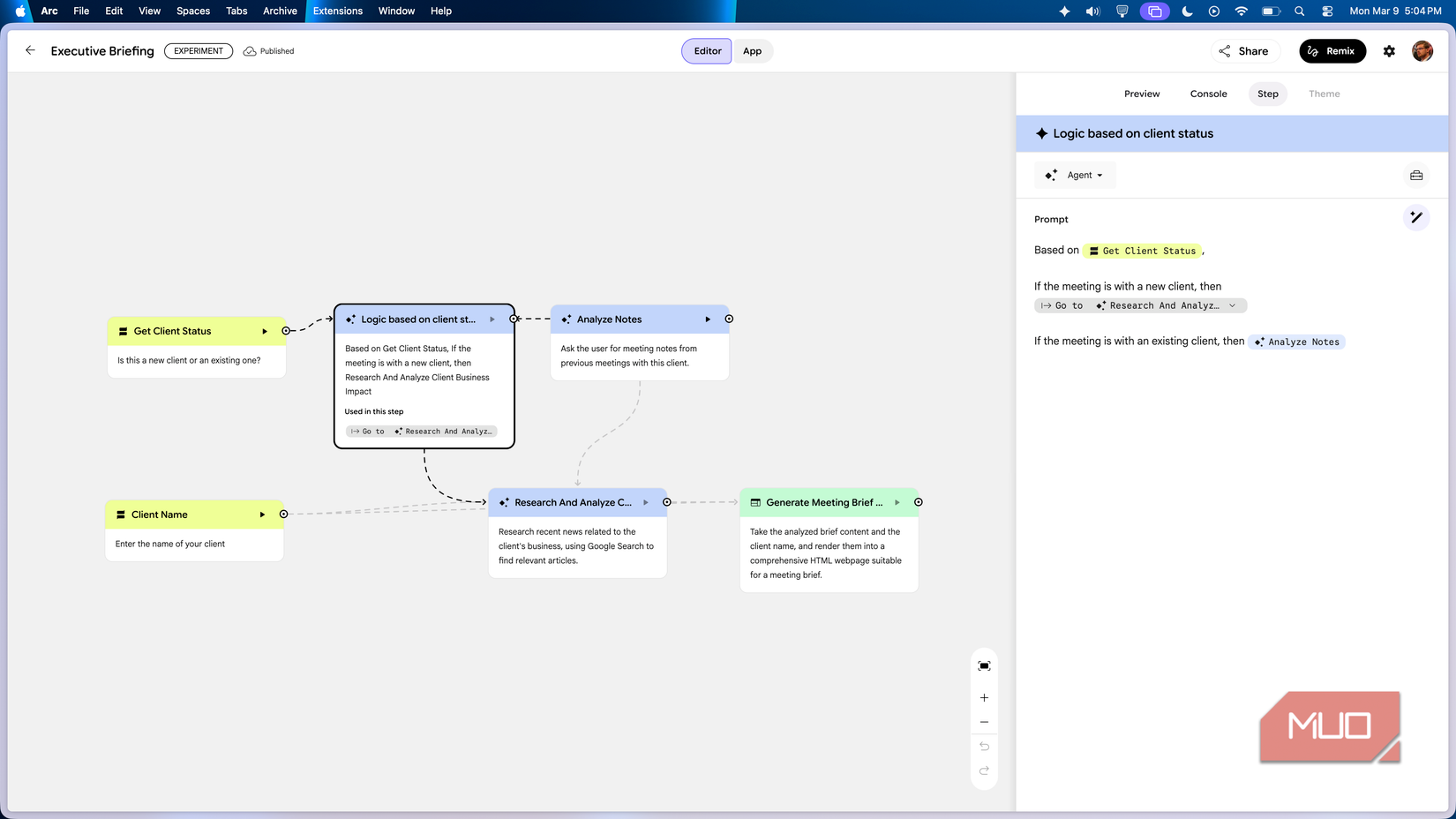 Using dynamic routing in an Opal step.
