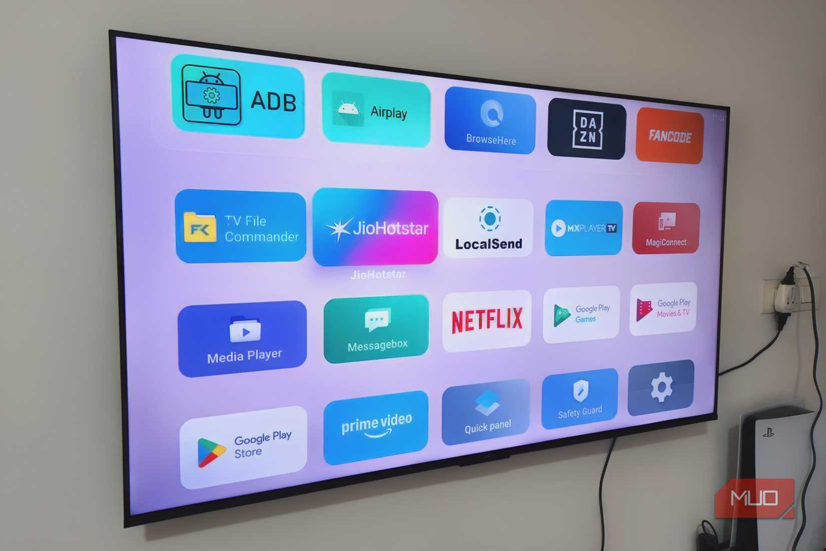 Google TV showing AT4K Launcher