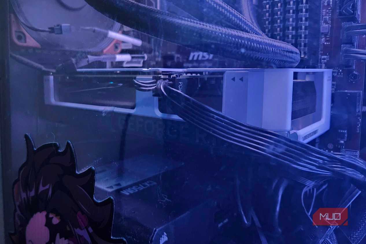 Graphics Card in PC Case