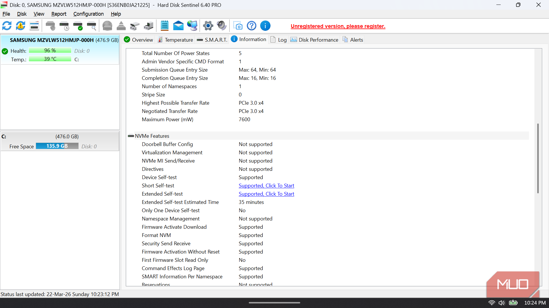 I ran a health check on my SSD and found out it had more than 3 years left