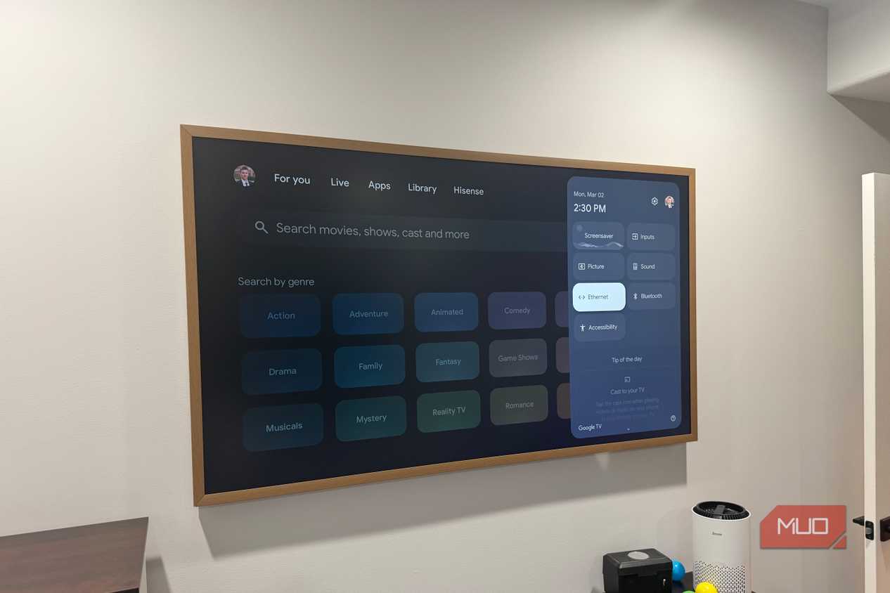 Hisense Google TV Ethernet Settings