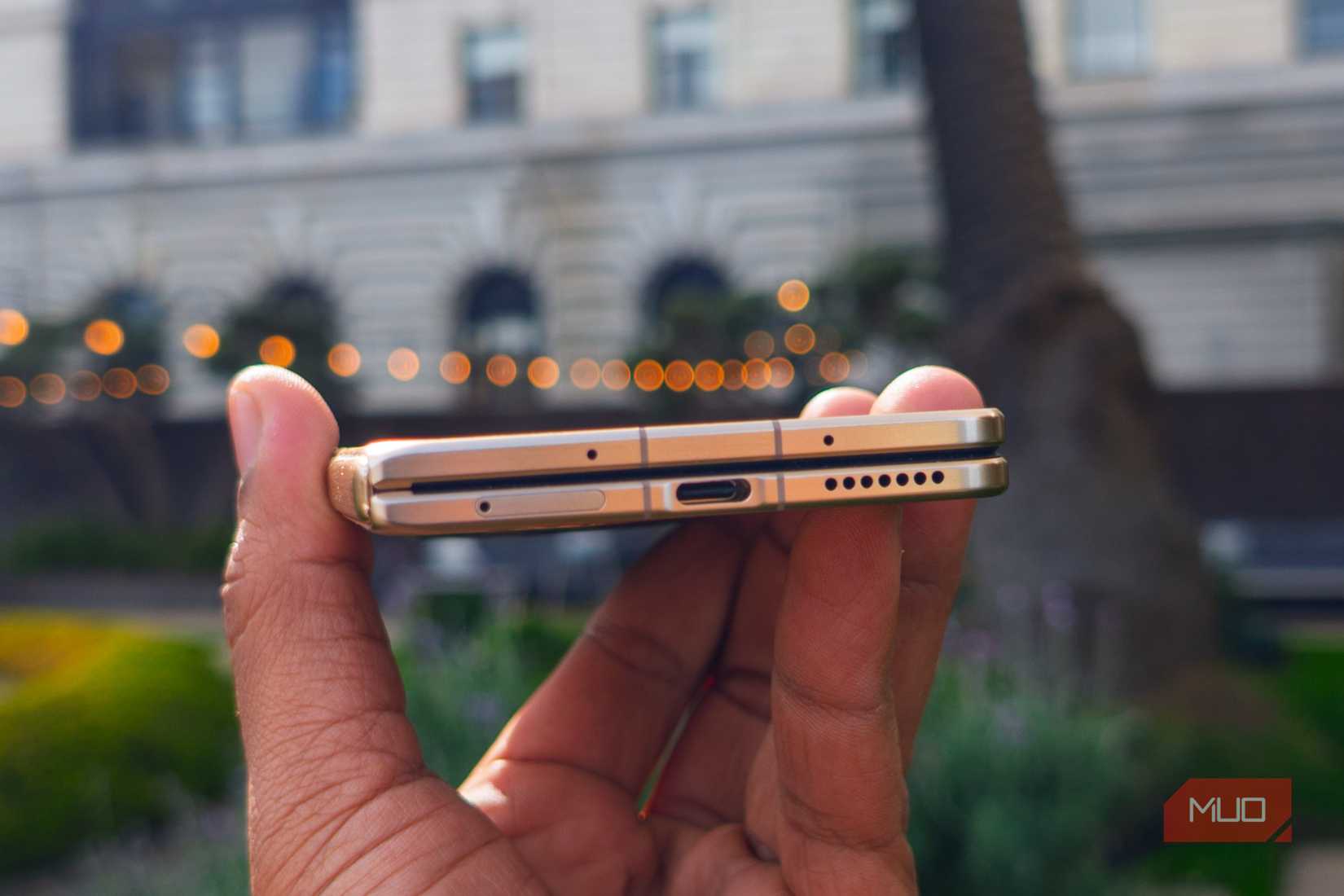 The USB-C port on the Honor Magic V6