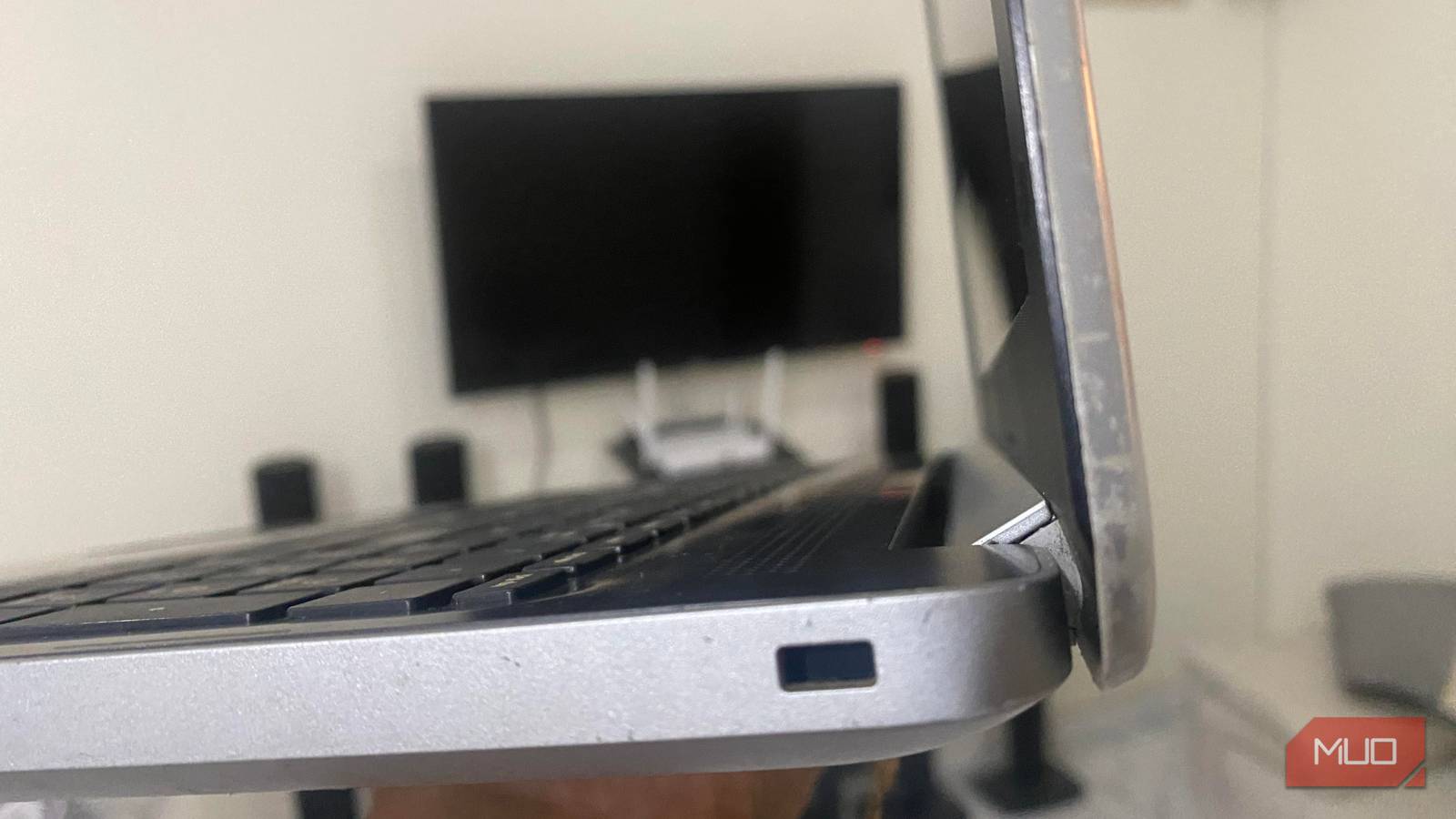 That hole on your laptop is actually a Kensington lock