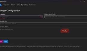 KopiaUI Goggle Cloud storage configuration