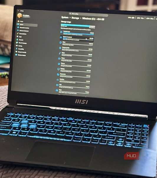 System storage panel on PC laptop