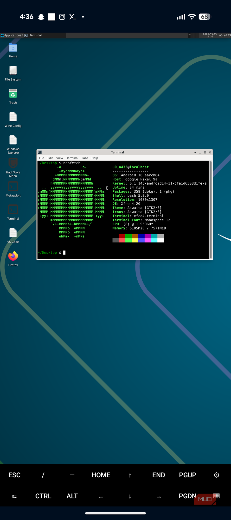 I installed a full Linux desktop on my Android phone and it's buttery ...