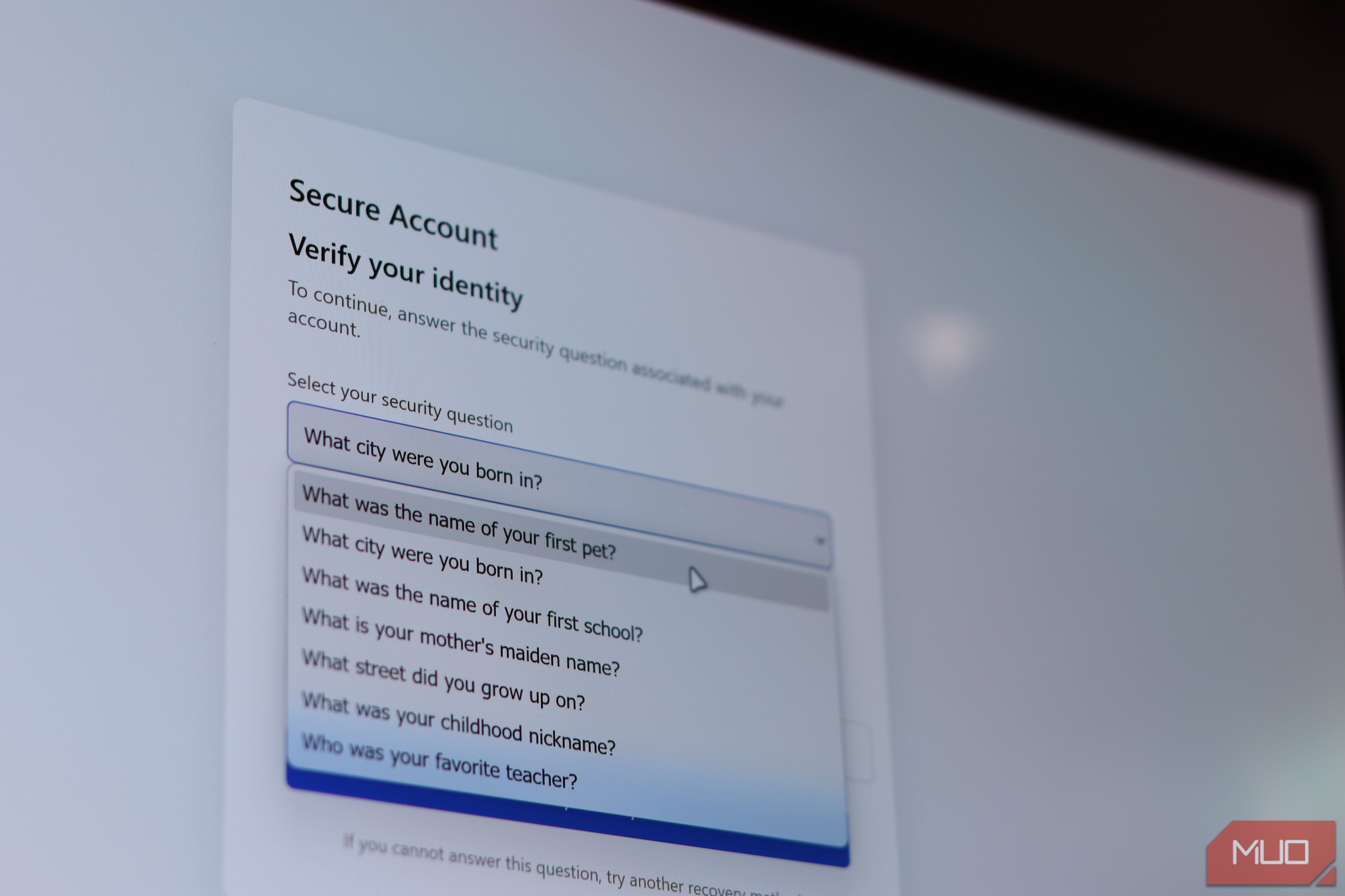 I stopped using security questions when I found how easy they are to hack