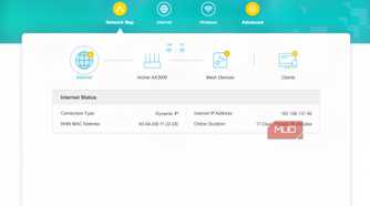 The main dashboard of the TP-Link router