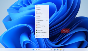 Nilesoft Shell right-click menu in desktop