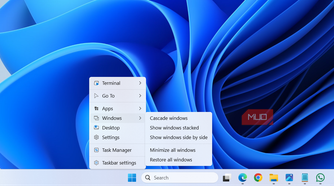 Nilesoft Shell taskbar right-click menu
