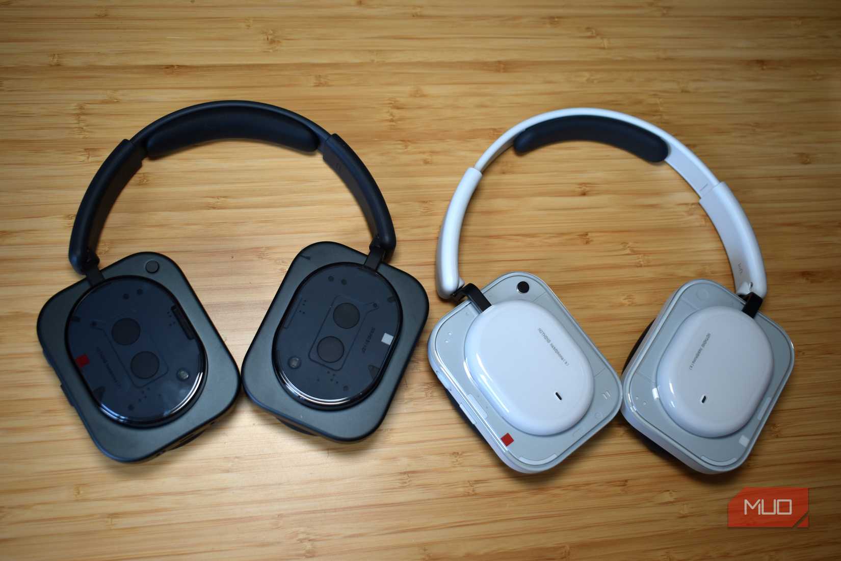 nothing headphone 1 and a next to each other.